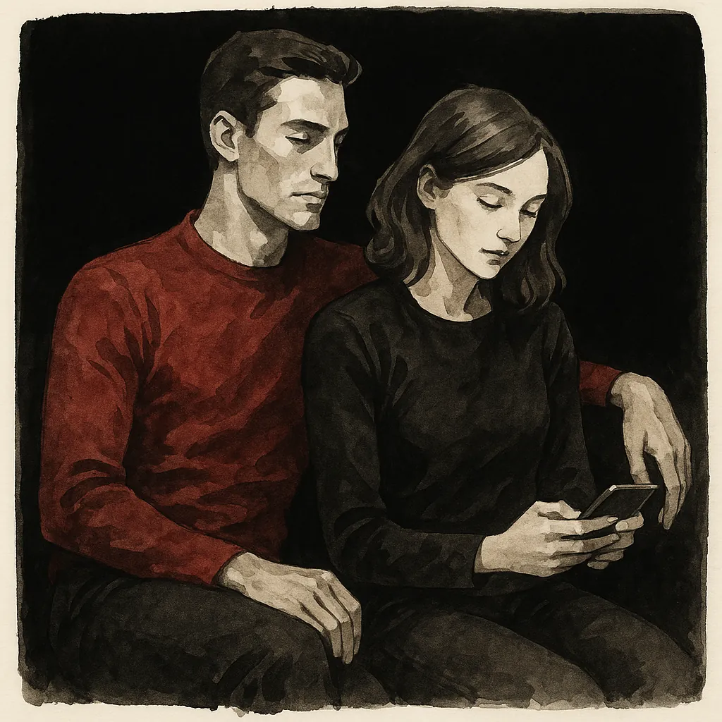 A couple communicating about their relationship boundaries